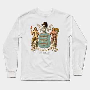 1876 New Jersey Coat of Arms Long Sleeve T-Shirt